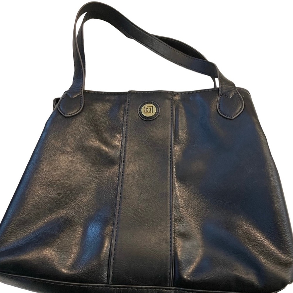 LIZ Claiborne 80's Vinyage Veagan Black Purse